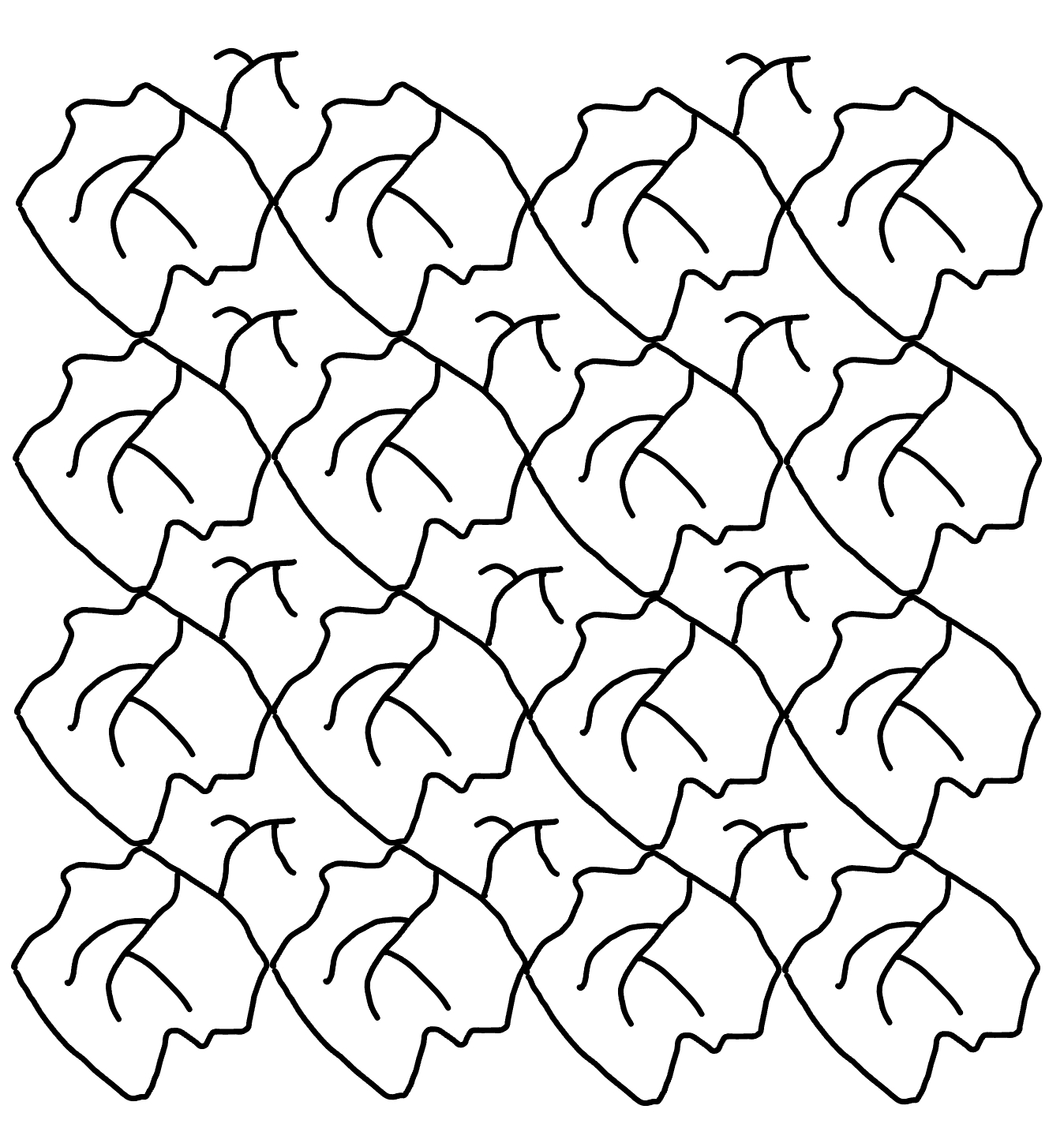 Reticulate \(\mathbb{Z}^2\)-periodic network (full rank)